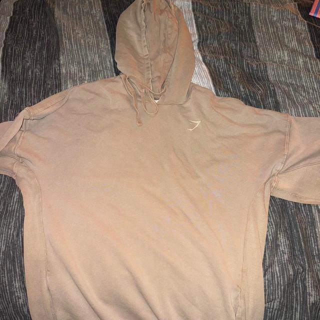 Gymshark Men's Hoodie - Tan/Brown - M on Productcaster.