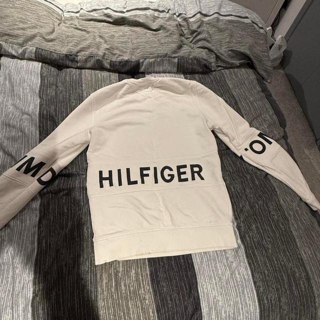 Tommy Hilfiger Men's Jumper - Cream/White - S on Productcaster.