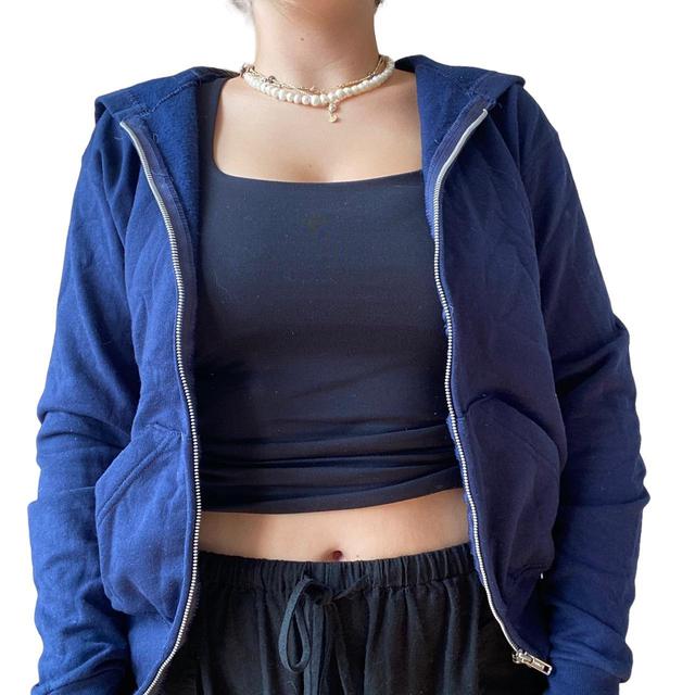 Women's Hoodie - Navy - M on Productcaster.