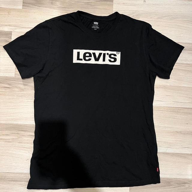 Levi's Men's T-shirt - Black/White - M on Productcaster.