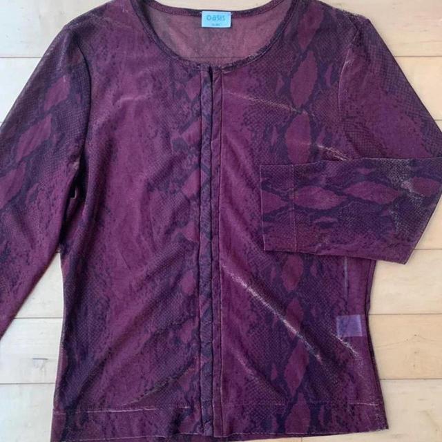 Oasis Women's Shirt - Burgundy/Purple - 14 on Productcaster.