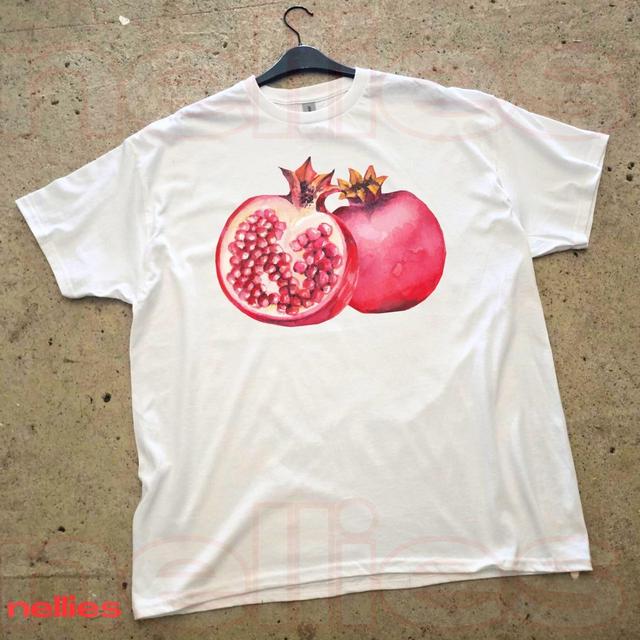 Handmade Women's T-shirt - White/Pink - L on Productcaster.