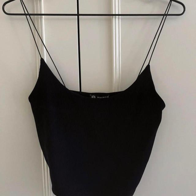 Zara Women's Crop top - Black - S on Productcaster.