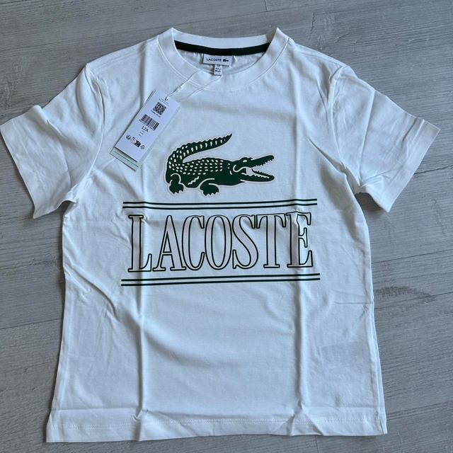 Lacoste Kids' T-shirt - White - 10 years on Productcaster.