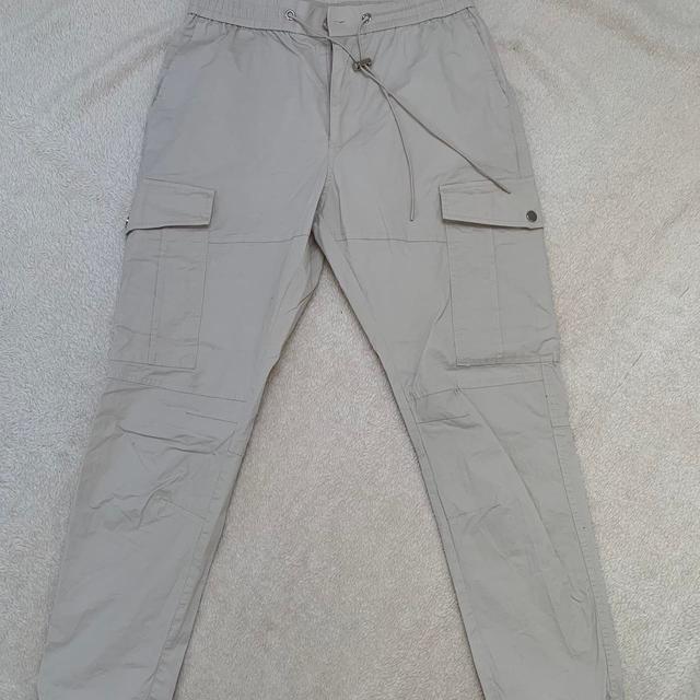 Women's Cargo Trousers - Cream/Tan - 32" on Productcaster.