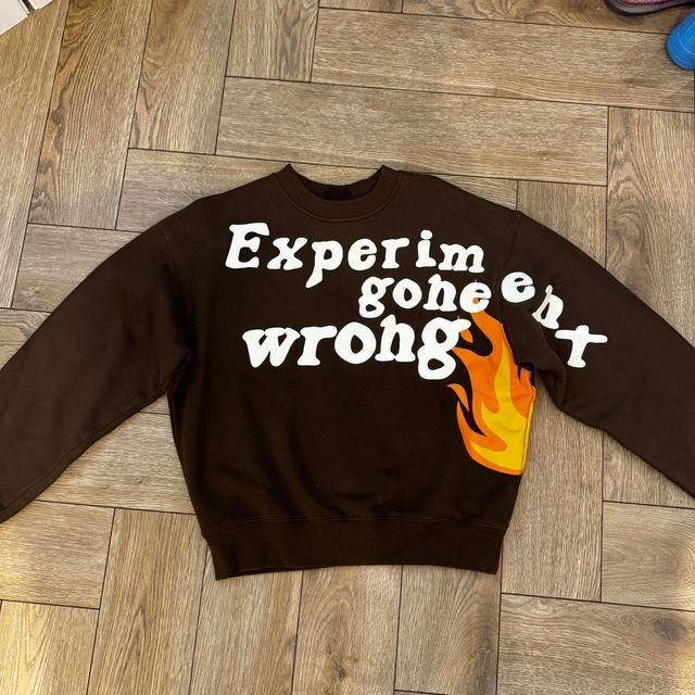 Broken Planet Men's Sweatshirt - Brown/Orange - S on Productcaster.