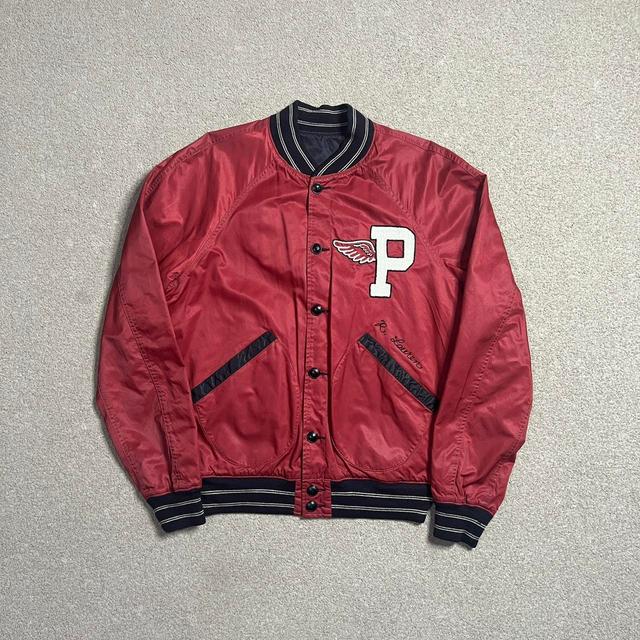 Polo Ralph Lauren Men's Bomber Jacket - Red/Black - M on Productcaster.