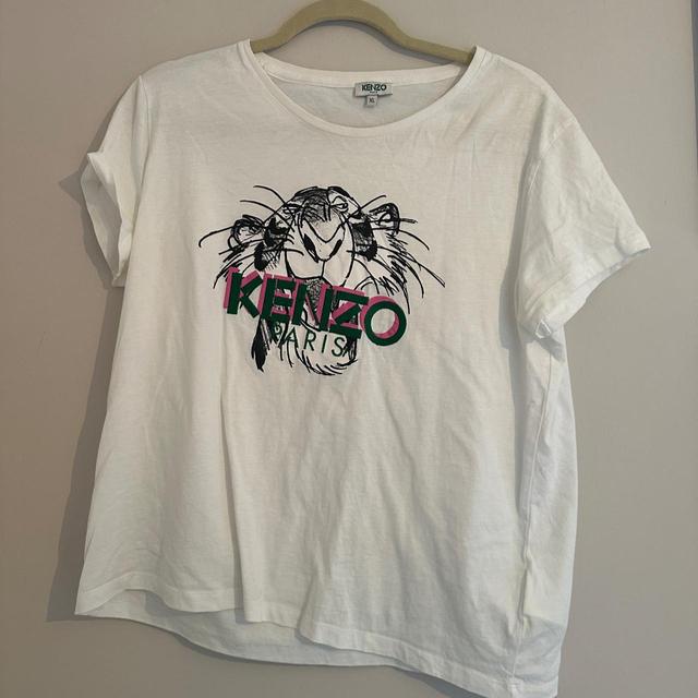 Kenzo Women's T-shirt - White - XL on Productcaster.