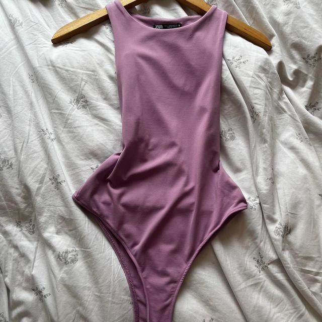 Zara Women's Bodysuit - Purple - S on Productcaster.