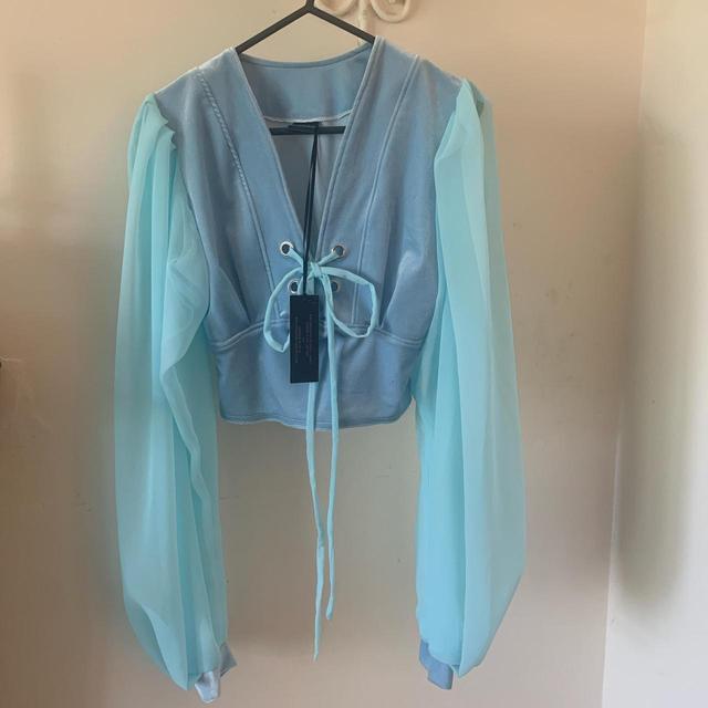 Women's Blouse - Blue - S on Productcaster.