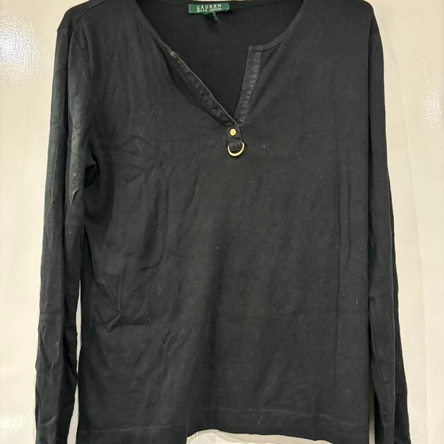 Ralph Lauren Women's Shirt - Black - L on Productcaster.