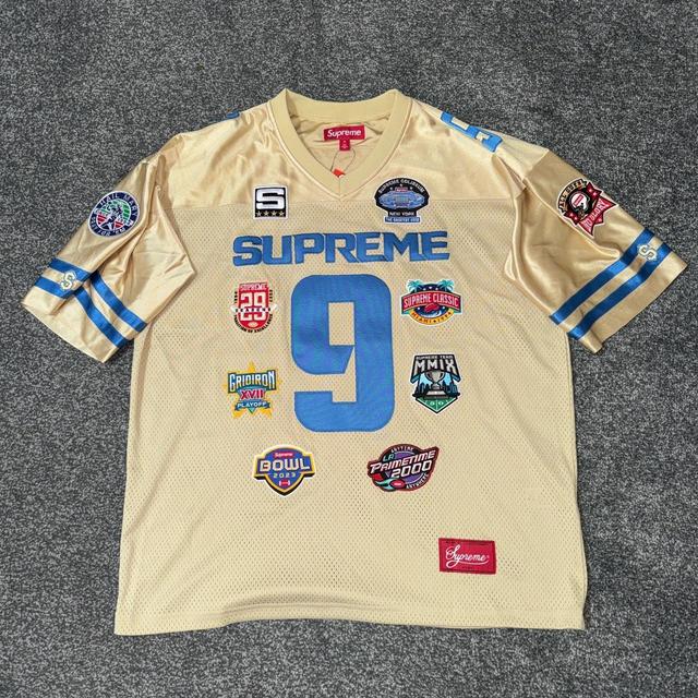 Supreme Men's Top - Gold/Blue - M on Productcaster.