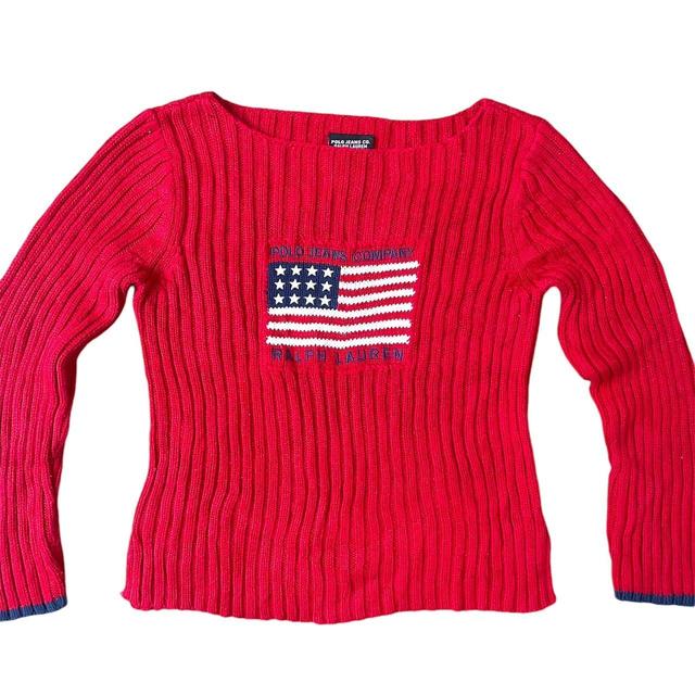 Ralph Lauren Women's Jumper - Red - S on Productcaster.