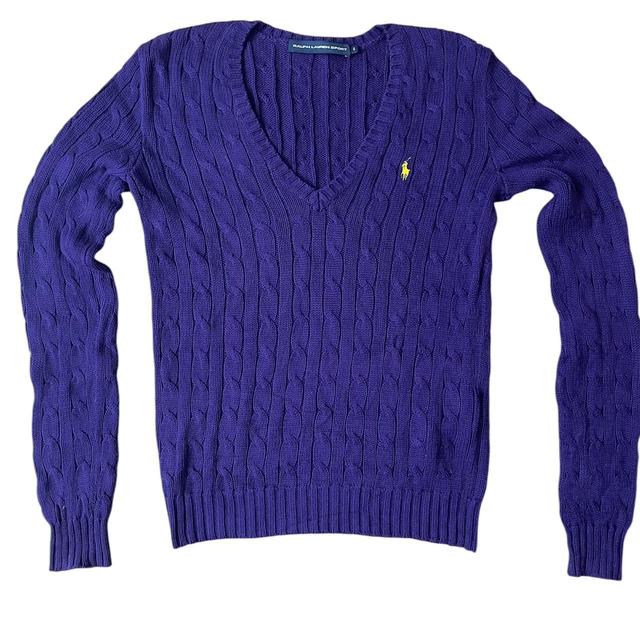 Ralph Lauren Women's Jumper - Purple - S on Productcaster.