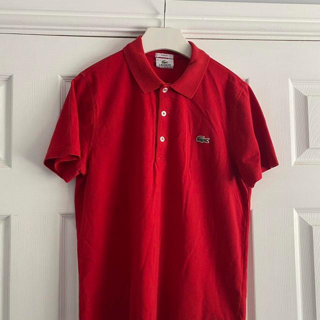 Lacoste Kids' T-shirt - Red - 12 years on Productcaster.