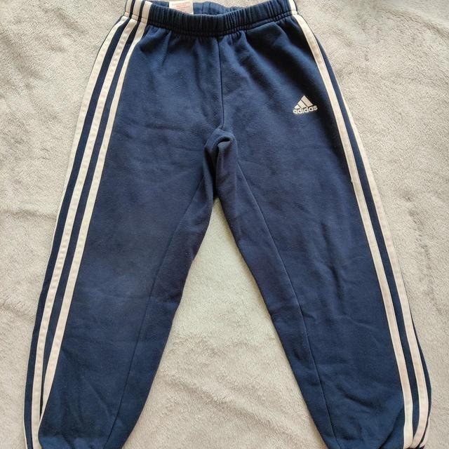 Adidas Kids' Sweatpants - White/Navy - 6 years on Productcaster.