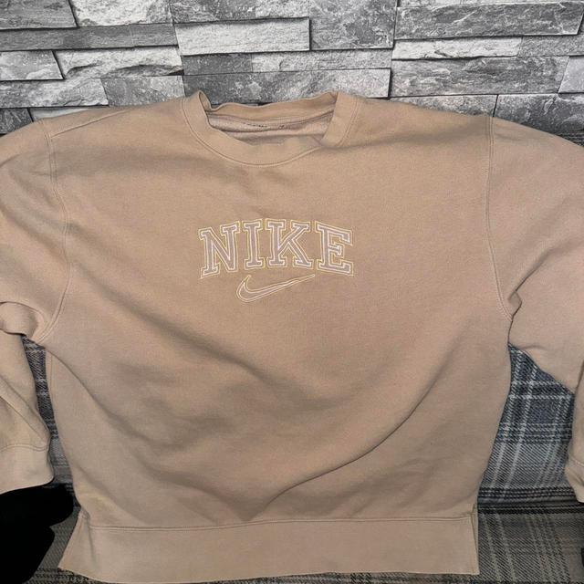 Nike Men's Sweatshirt - Tan - M on Productcaster.