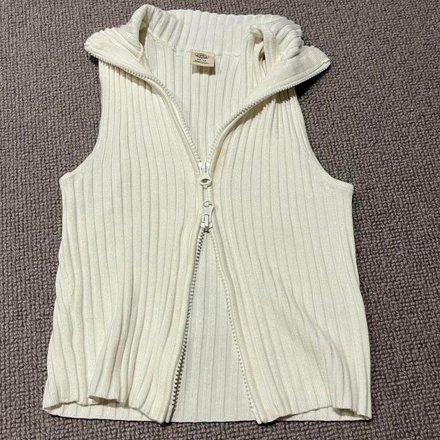 Urban Outfitters Women's Vest - Cream - XS on Productcaster.