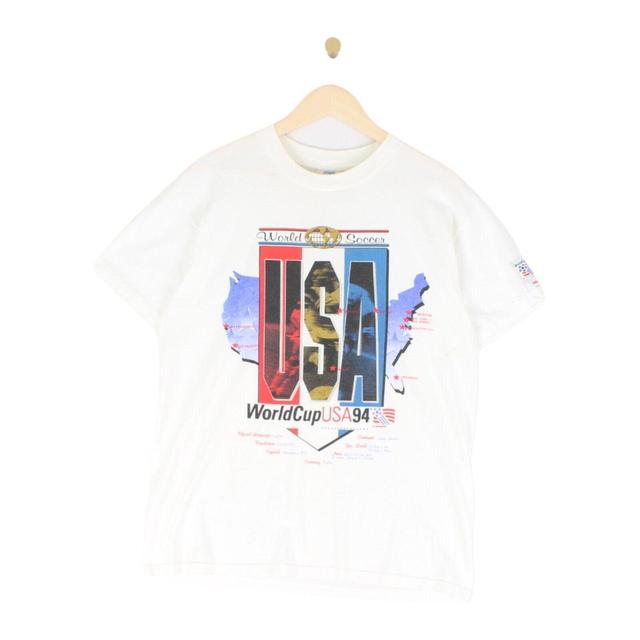 Vintage Men's T-shirt - White - L on Productcaster.