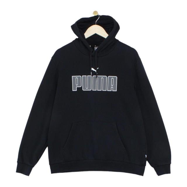 Puma Men's Sweatshirt - Black - L on Productcaster.