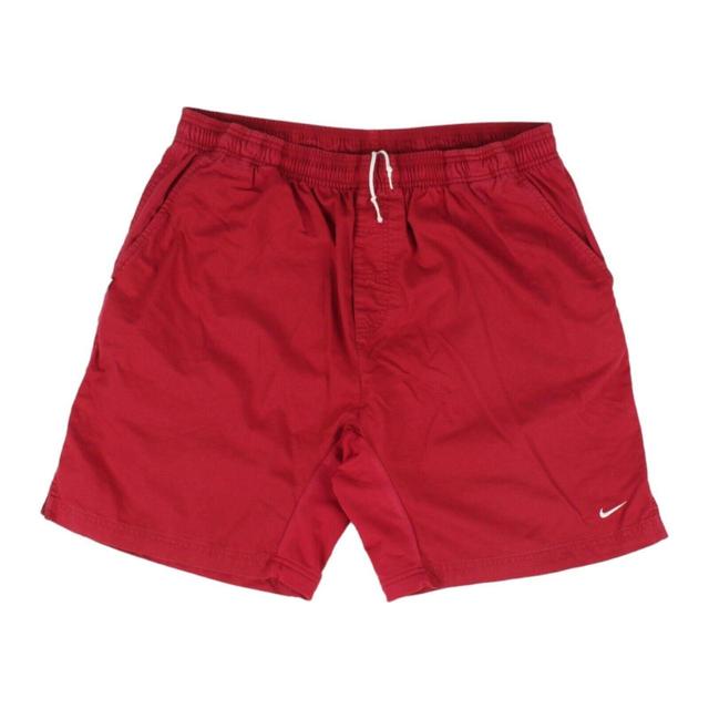 Nike Men's Shorts - Red - L on Productcaster.