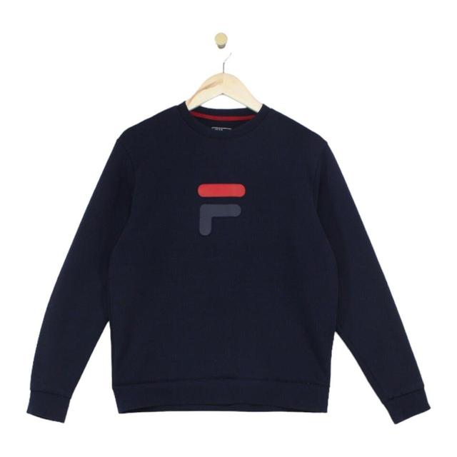 Fila Men's Sweatshirt - Blue - S on Productcaster.