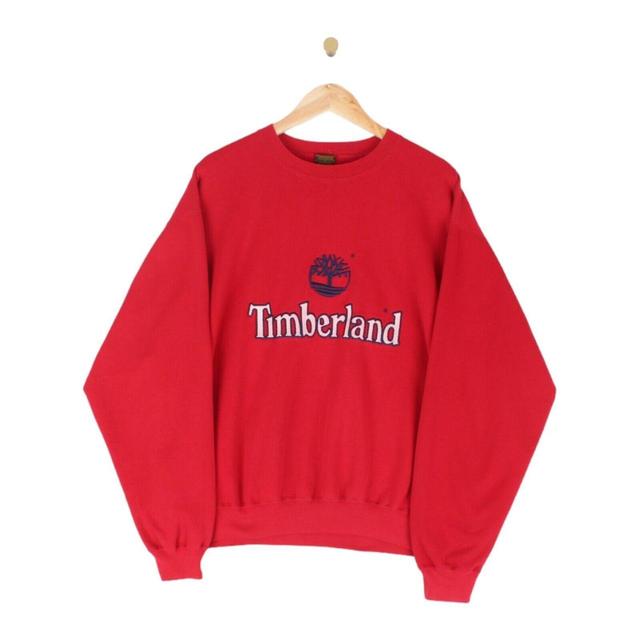 Timberland Men's Sweatshirt - Red - XL on Productcaster.