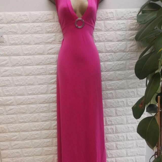 Moda International Women's Maxi Dress - Purple/Pink - 8 on Productcaster.