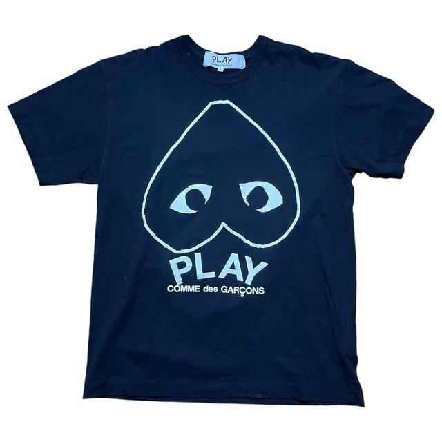 Comme des Garçons Play Men's T-shirt - Black - L on Productcaster.