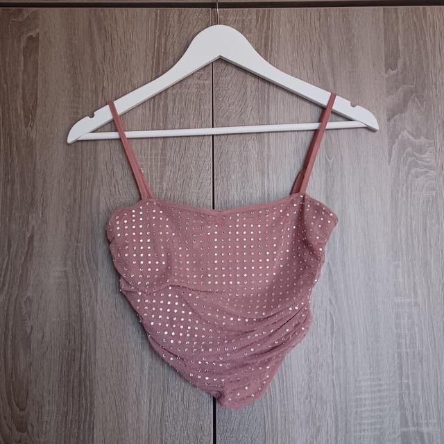 Bershka Women's Crop top - Pink - S on Productcaster.