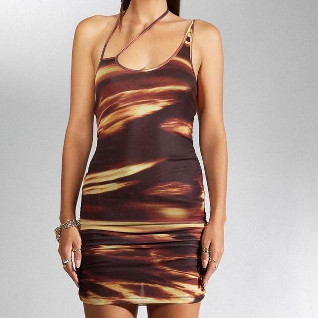 Motel Women's Dress - Brown - S on Productcaster.