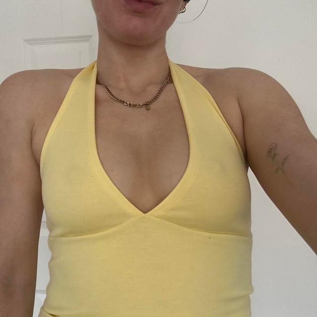 Women's Crop top - Yellow - L on Productcaster.