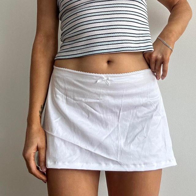 Handmade Women's Skirt - White - XXS on Productcaster.