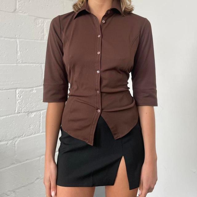 Women's Shirt - Brown - M on Productcaster.