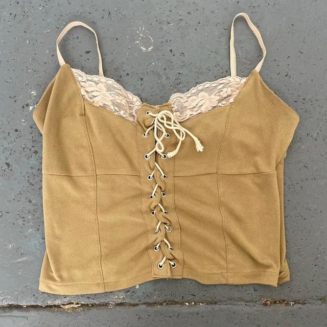 Women's Crop top - Tan - 8 on Productcaster.