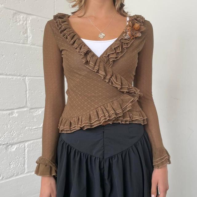 Women's Cardigan - Brown - S on Productcaster.