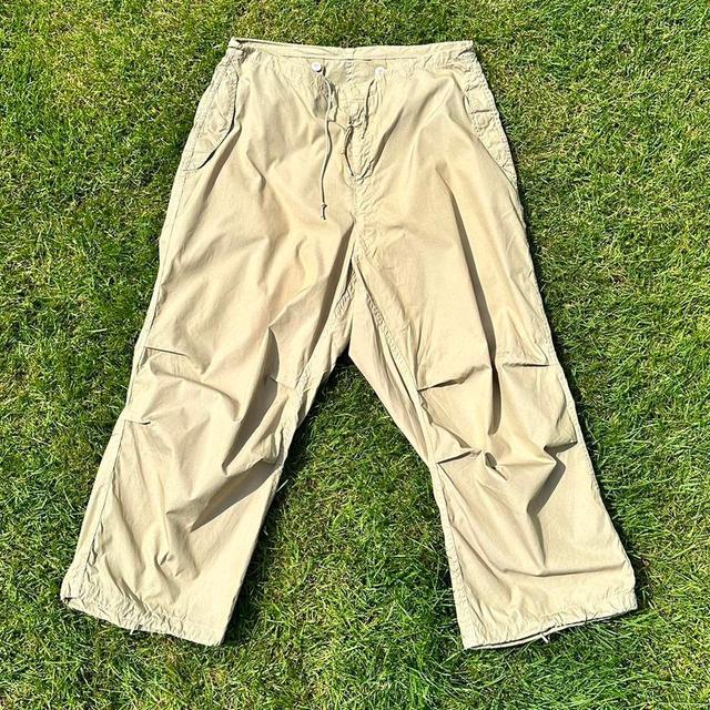 Vintage Women's Cargo Trousers - Tan/Gold - M on Productcaster.