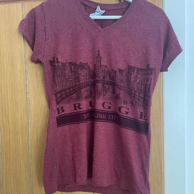 Men's T-shirt - Burgundy - M on Productcaster.