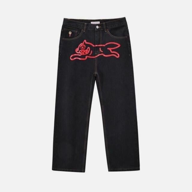 Billionaire Boys Club Women's Jeans - Black/Red - 34" on Productcaster.