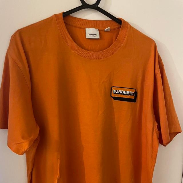 Burberry Men's T-shirt - Orange - M on Productcaster.