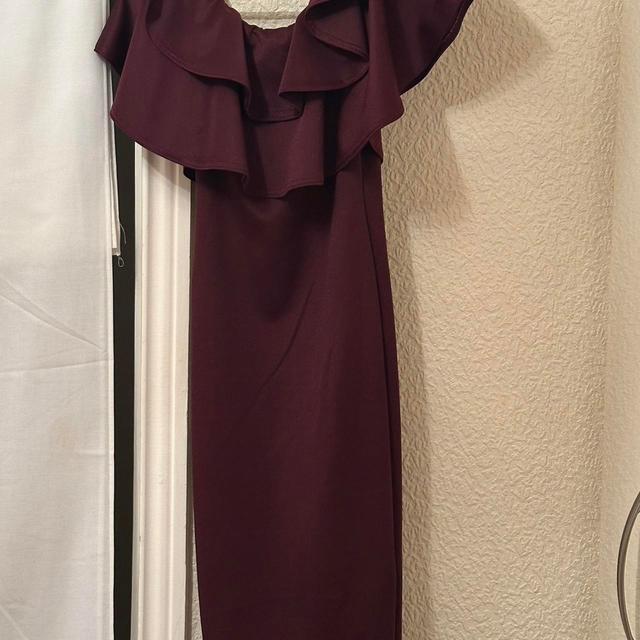 Boohoo Women's Dress - Burgundy/Purple - 8 on Productcaster.