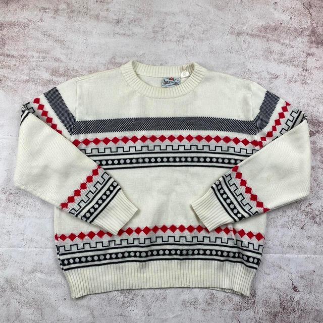 Fruit of the Loom Men's Jumper - Cream - L on Productcaster.