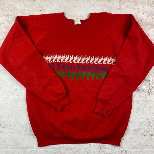 American Vintage Men's Sweatshirt - Red - XL on Productcaster.