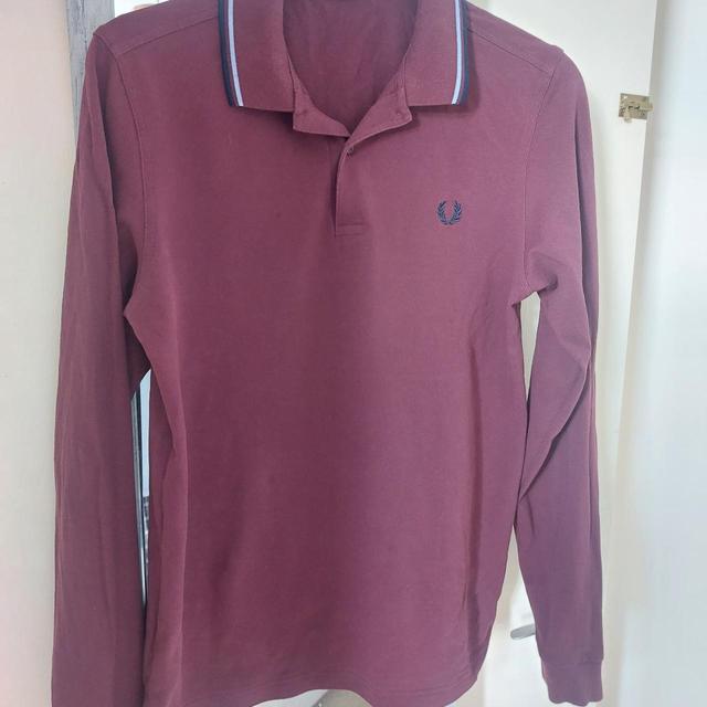 Fred Perry Men's Polo shirt - Burgundy - M on Productcaster.