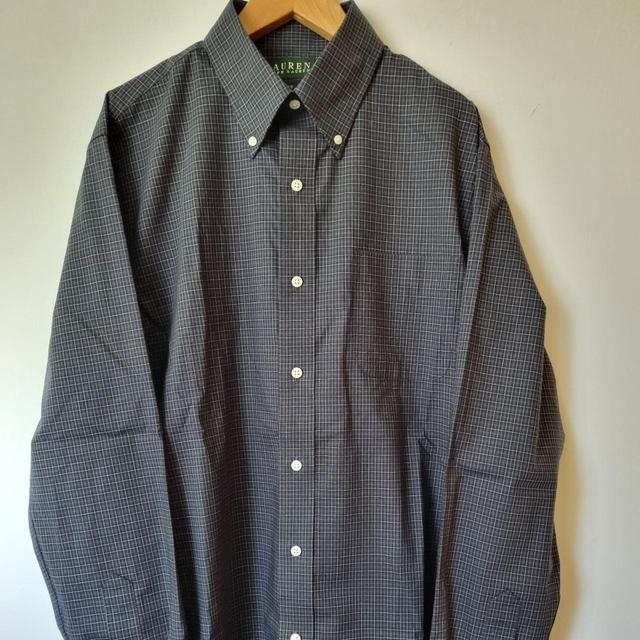 Ralph Lauren Men's Shirt - Navy/Green - L on Productcaster.