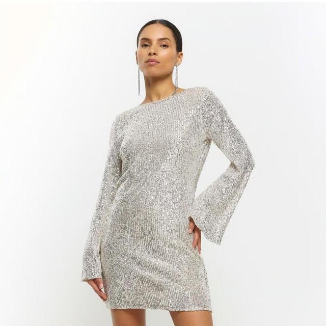 River Island Women's Shirt Dress - Grey - 12 on Productcaster.