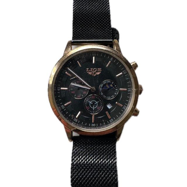 Men's Watch - Black/Gold on Productcaster.