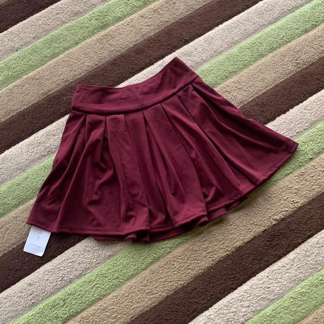 Women's Skirt - Burgundy/Red - M on Productcaster.