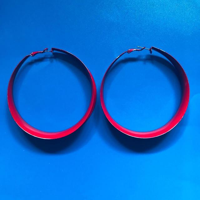 Women's Earrings - Red on Productcaster.