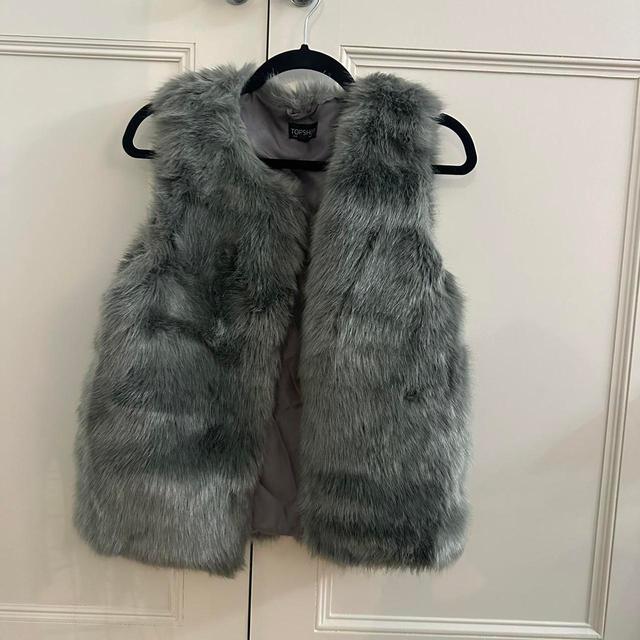 Topshop Women's Gilet - Grey - UK 10 on Productcaster.